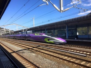 【EVA新幹線と出会いました】