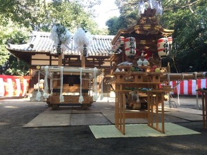 【松原神社　梵天太鼓神輿・山車　入魂式】