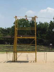 【やぐら組み終了】