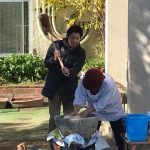 【今年度初めての餅つき】