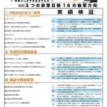 【3期目マニフェストの検証を行いました】
