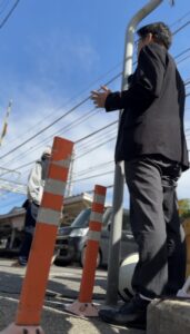 朝の街頭活動